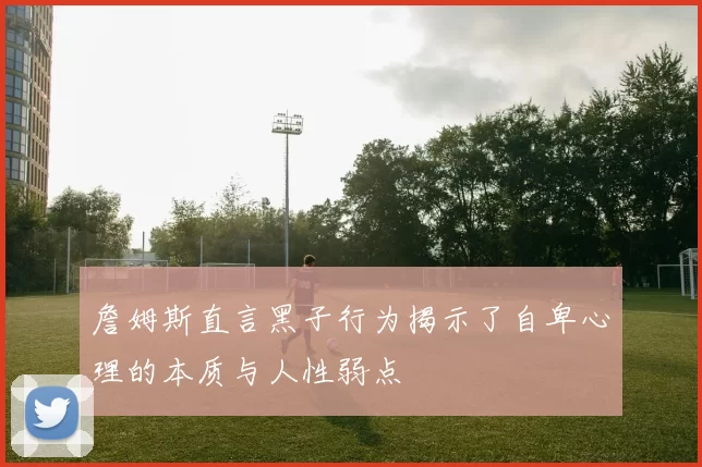 詹姆斯直言黑子行为揭示了自卑心理的本质与人性弱点
